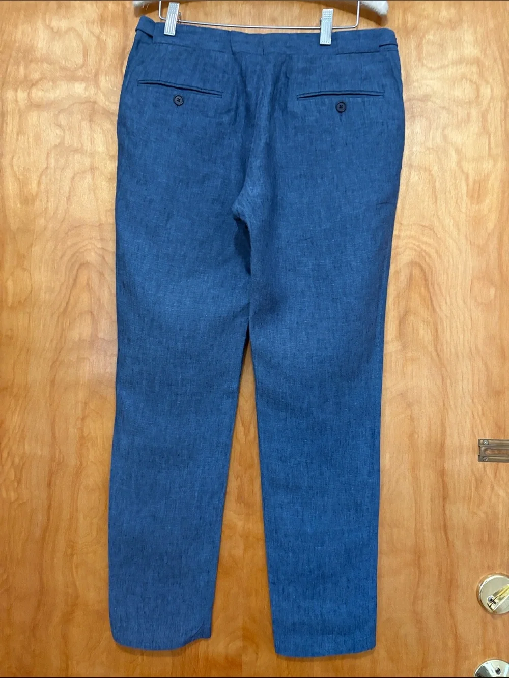 Men's Casual Straight-Leg Pants in Blue